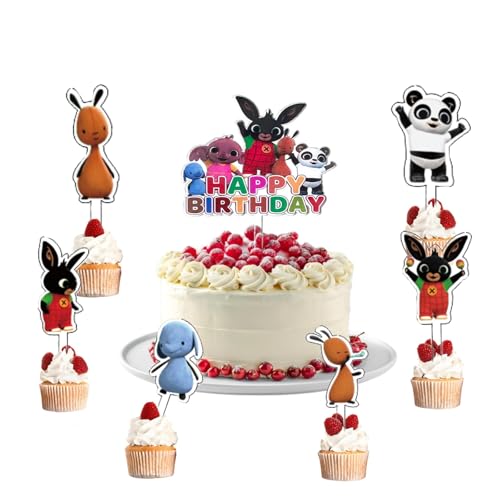 7 Stück Bunny Tortendeko,Bunny Cake Topper,Bunny Kinder Kuchen Deko Geburtstag,Bunny Cake Birthday Party Decoration,Geeignet für Kindergeburtstage 7 Stück Bunny Tortendeko,Bunny Cake Topper,Bunny Kinder Kuchen Deko Geburtstag,Bunny Cake Birthday Party Decoration,Geeignet für Kindergeburtstage von PYTRARTY