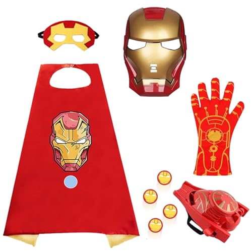 PYTRARTY I-ron man Masken KostüM für Kinder 3-9 Jahre, Superhelden KostüM für Geburtstage, Halloween, Karneval PYTRARTY I-ron man Masken KostüM für Kinder 3-9 Jahre, Superhelden KostüM für Geburtstage, Halloween, Karneval von PYTRARTY