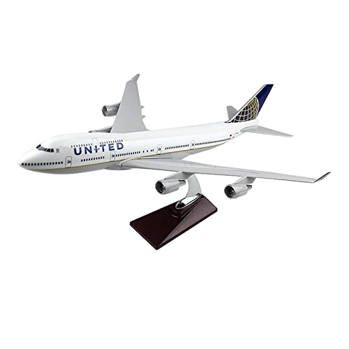 PYWCOM Modellflugzeug-Bausätze 1/150Für United Airlines 747 B747 Flugzeug Resin Airliner Modell Geschenk Dekoration Display von PYWCOM