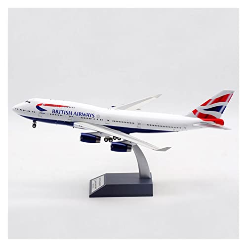 PYWCOM Modellflugzeug-Bausätze 1 200 Für British Airways B747 B747-400 Modell mit Base Alloy Aircraft Collection Geschenk von PYWCOM
