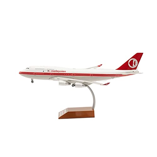 PYWCOM Modellflugzeug-Bausätze 1 200 Passend Für 9M-MPP Malaysia Airlines Aircraft 747 B747-400 Modell Mit Base Fahrwerk Sammlung Geschenk von PYWCOM