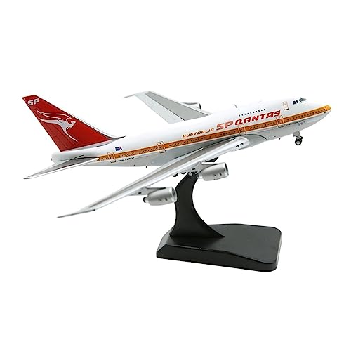 PYWCOM Modellflugzeug-Bausätze 1: 400 Passend Für B747SP VH-EAA Flugzeugmodell Aus Druckgusslegierung Mit Fahrwerk Für Flugzeuge Für Sammeln von PYWCOM