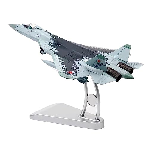 PYWCOM Modellflugzeug-Bausätze 1: 72 Passend Für Su-57 Fighter Static Metal Diecast Alloy Simulation Scale Model Aircraft Toys Display von PYWCOM