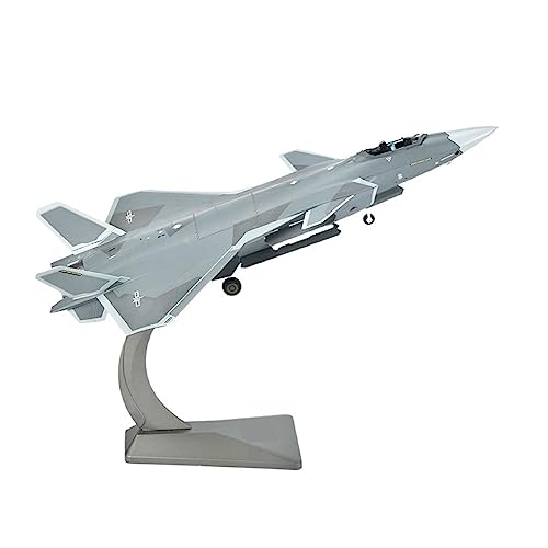 PYWCOM Modellflugzeug-Bausätze 1：48 Passend Für J-20 Die Cast Alloy Scale Aircraft Fighter Grey Military Model Simulation Adult Gift Collection von PYWCOM