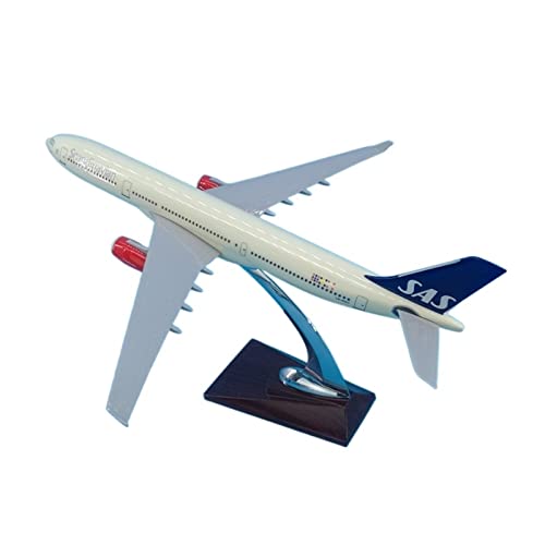 PYWCOM Modellflugzeug-Bausätze 32CM for A330 Modell Skandinavisches SAS Airline Base Alloy Aircraft Collection Display Model von PYWCOM