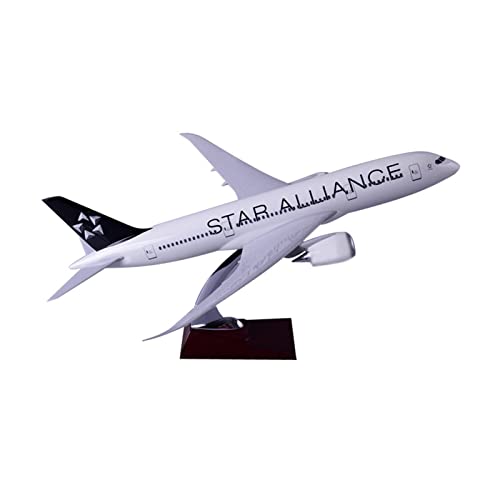 PYWCOM Modellflugzeug-Bausätze 43 cm Harzflugzeug B787 Für Die Star Alliance Flugzeugmodellsammlung von PYWCOM