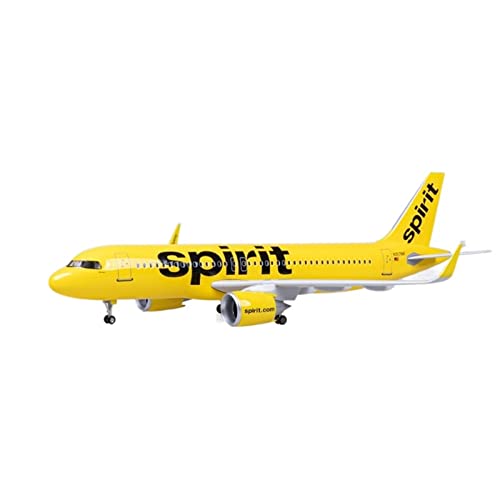 PYWCOM Modellflugzeug-Bausätze 47 cm 1 85 American Spirit A320 Harz Für Airbus Flugzeug Mit Lichtern Und Rädern Fertiges Flugzeugmodell (Without Light) von PYWCOM