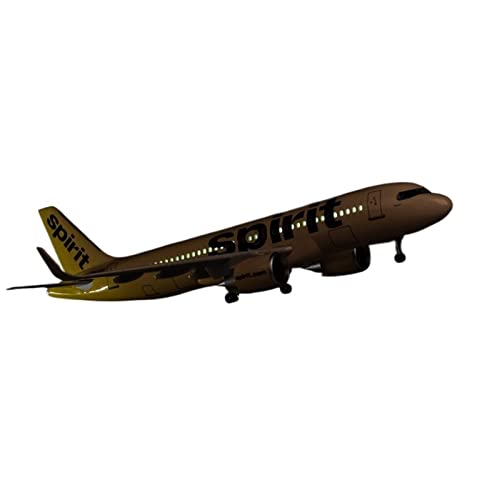 PYWCOM Modellflugzeug-Bausätze 47 cm 1 85 American Spirit A320 Harz Für Airbus Flugzeug Mit Lichtern Und Rädern Fertiges Flugzeugmodell (with Light) von PYWCOM