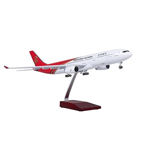 PYWCOM Modellflugzeug-Bausätze 47 cm 1: 135 Für Shenzhen Airlines Passagierflugzeugmodell A330 Aus Harz Mit Rädern Und Lichtern (Without Light) von PYWCOM