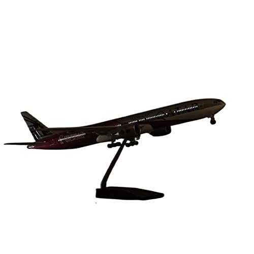 PYWCOM Modellflugzeug-Bausätze 47 cm Großes Modell Im Maßstab 1:157 Von 2022 Für Qatar Airways 777 Mit Beleuchtung Flugzeugmodell Aus Harz (with Light) von PYWCOM