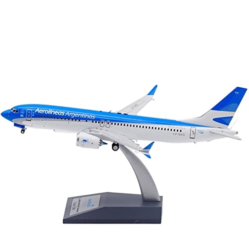 PYWCOM Modellflugzeug-Bausätze Flugzeugmodell Im Maßstab 1 200 Aus Aluminium Aerolineas Für Boeing B737-8max Lv-gvd Dekorationskollektion von PYWCOM