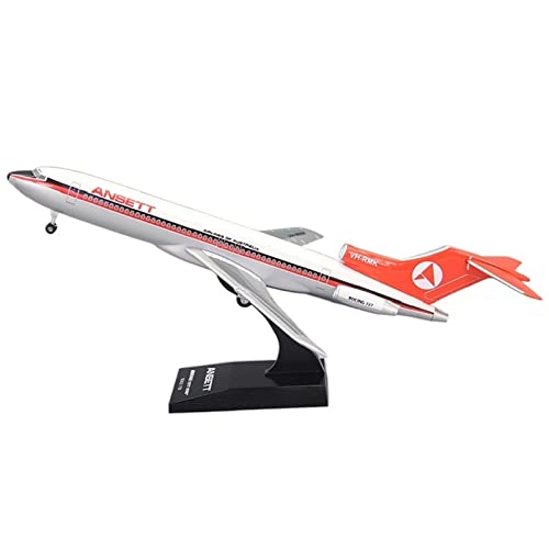 PYWCOM Modellflugzeug-Bausätze Maßstab 1 150 Pan Am Für B727-200 Anjie ABS Materialsimulation Flugzeugmodell Souvenir Ornamente (Ansett) von PYWCOM
