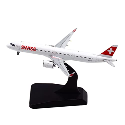 PYWCOM Modellflugzeug-Bausätze Passend Für A321 NEO HB-JPA Aviation 1 400 Flugzeugmodellflugzeug Mit Fahrwerksanzeige Dekoration Oder Geschenk von PYWCOM