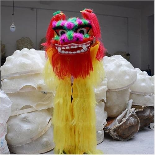 PZEOB Löwentanz-Kostüm, traditioneller Drachentanz, Löwentanz-Kostüm, preiswertes einzelnes chinesisches Löwentanz-Kostüm von PZEOB