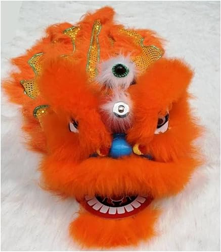 PZEOB Löwentanz-Maskottchen-Kostüm, Löwentanz-Kopf und Hose, chinesisches Neujahr, Löwentanz für Urlaubsparty im Freien von PZEOB