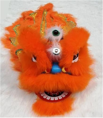 PZEOB Löwentanz-Maskottchen-Kostüm, Löwentanz-Kopf und Hose, chinesisches Neujahr, Löwentanz für Urlaubsparty im Freien von PZEOB