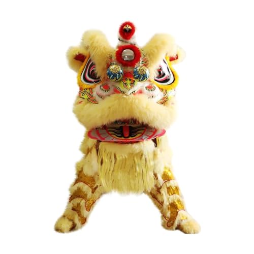 PZEOB Spaßtanz-Löwentanz-Kopf, chinesischer Drachentanz-Kostüm, Show, traditioneller chinesischer Löwentanz, Drachen- und Löwentanz-Requisiten von PZEOB
