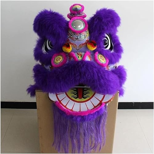 PZEOB Wolle Chinesischer Löwentanz Outdoor Chinesischer Drachentanz Kostüm Show Löwentanz Kostüm Anzug Traditioneller Chinesischer Löwentanz von PZEOB