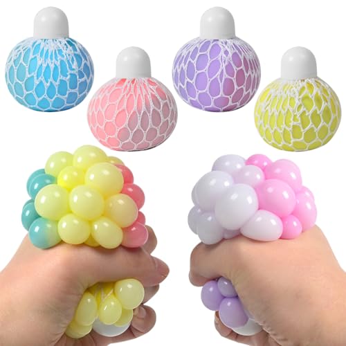 Stressbälle, , Stress Balls,Stressabbaubälle für Erwachsene,Wutbälle für Kinder, Quetschbälle, geeignet für Erwachsene und Kinder, lindert Angstzustände, ADHS, Stress und Anspannung, 4er-Pack Stressbälle, , Stress Balls,Stressabbaubälle für Erwachsene,Wutbälle für Kinder, Quetschbälle, geeignet für Erwachsene und Kinder, lindert Angstzustände, ADHS, Stress und Anspannung, 4er-Pack von PZJOALN