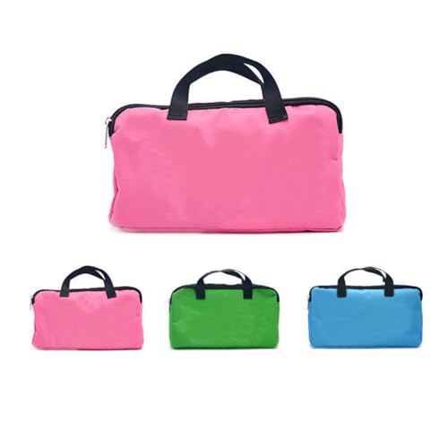 PZOFERLIN Chinesische Mahjong-Spielsteine 144-teiliges chinesisches Mahjong-Set, grüne 24 mm Melamin-Steine, mit Tasche, Tischdecke, 2 Würfeln und Lineal(Pink) von PZOFERLIN