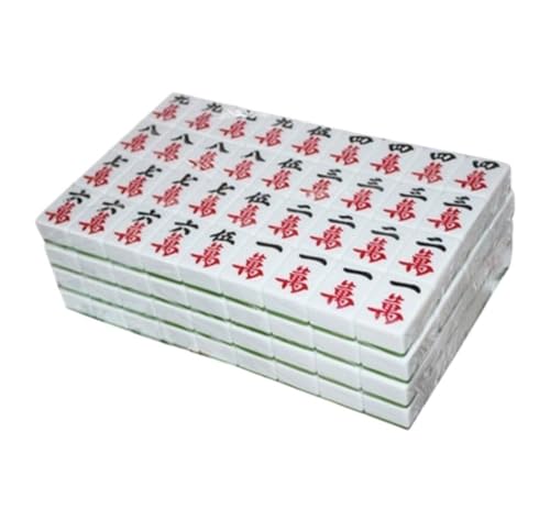 PZOFERLIN Chinesische Mahjong-Spielsteine Mahjong-Set, 144 Stück, Achatgrün, mehrere Größen, traditionelles Chinesisch(29x39.5mm) von PZOFERLIN