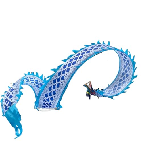 PZOFERLIN Drachen-Tanz-Fitnessband Dragon Poi Dragon Dance Streamer mit Drachenkopf mehrere Größen(10 M (33 Ft)) von PZOFERLIN
