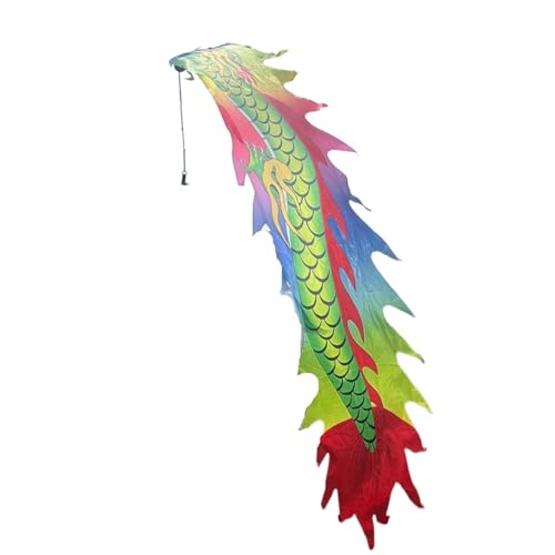 PZOFERLIN Drachen-Tanz-Fitnessband Fitness Dragon Poi Tanzband mit gewichtetem Ball und Drachenkörper 6,5 Fuß oder 9,8 Fuß(3M) von PZOFERLIN