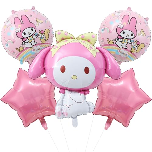 5pcs Kurom Cartoon Aluminium Folienballons,Kurom Luftballons Set,Geburtstag Deko,Kindergeburtstag Ballon Dekoration,Folienballon Party Deko für Kinder von PaCum