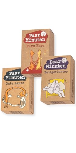 PaarMinuten Dreierpack – 3 Spiele mit je 53 spielerischen Gesprächsimpulsen für Paare – tolles Valentinstagsgeschenk, spannende Paarspiele mit kreativen Fragen für zwischendurch ... (E) Dreierpack PaarMinuten Dreierpack – 3 Spiele mit je 53 spielerischen Gesprächsimpulsen für Paare – tolles Valentinstagsgeschenk, spannende Paarspiele mit kreativen Fragen für zwischendurch ... (E) Dreierpack von Paarzeit