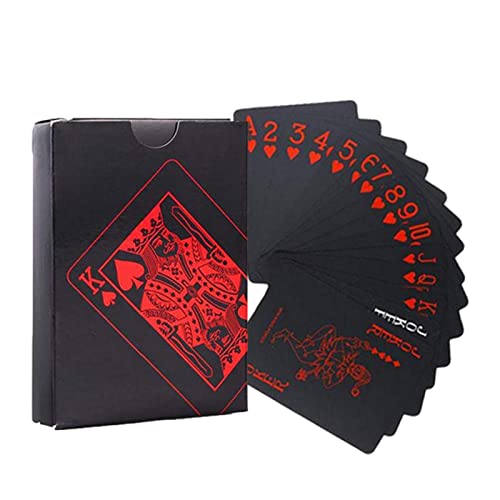 Pokerkarten | Gesellschaftsspielkarten zur Prägung von Cool, Deck Poker Cards Water Resistant Card Magic Props, Geschenk für Anfänger und Profis Pokerkarten | Gesellschaftsspielkarten zur Prägung von Cool, Deck Poker Cards Water Resistant Card Magic Props, Geschenk für Anfänger und Profis von Pacienjo