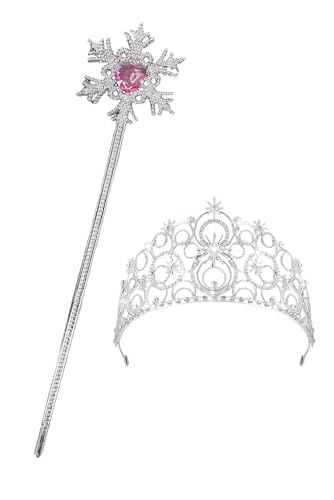 Glinda Cosplay Zauberstab Glinda Cosplay Krone Gute Hexe Kostüm Zubehör Film Halloween Zauberer Outfits Requisiten von Pacreck