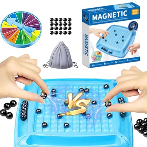 Magnetic Chess Game 28 x 28 cm Magnetic Chess with Magnetic Stones Magnetic Chess Game Set Portable Educational Chess Board Table Magnetic Game Suitable Family Reunions and Parents Child Activities von PacuM