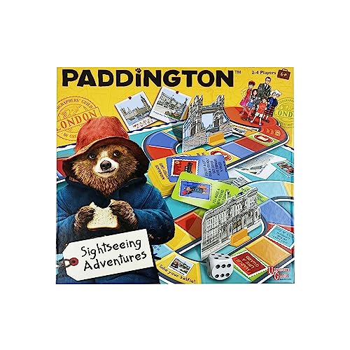 University Games Paddington Bear Movie Board Game Sightseeing Adventures Board Game for 6 year olds plus,Brown von University Games
