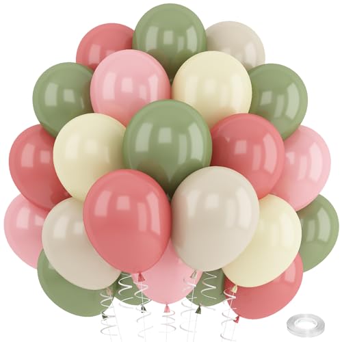 Grüne rosa weiße Luftballons Grüne rosa weiße Luftballons von Paeyeq