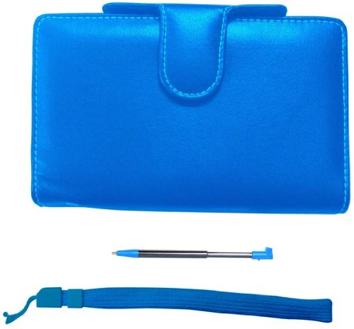 3Ds Pair&Go Nintendo 3Ds Luxury Protector Case Accessory Pack Blue + Stylus + Wrist Strap (Eu) von Pair & Go