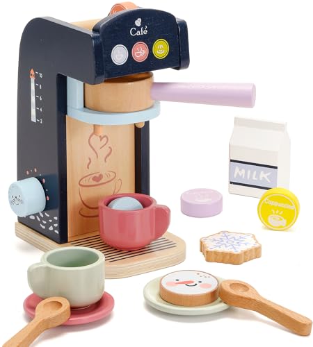 PairPear Holz Kaffeemaschine Spielset Küchenzubehör Spielzeug Pädagogisches Holzspielzeug Rollenspiel Holzspielzeug für Kleinkinder Geschenk für Mädchen und Jungen PairPear Holz Kaffeemaschine Spielset Küchenzubehör Spielzeug Pädagogisches Holzspielzeug Rollenspiel Holzspielzeug für Kleinkinder Geschenk für Mädchen und Jungen von PairPear