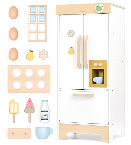 PairPear Kinder Spielküche Holz Spielzeug Kühlschrank Gefrierschrank Set Kinder Kleinkind Küche Spielset Rollenspiel Küchenspielzeug Zubehör Essen Geschenk für Jungen Mädchen ab 3 Jahren Play Kitchen PairPear Kinder Spielküche Holz Spielzeug Kühlschrank Gefrierschrank Set Kinder Kleinkind Küche Spielset Rollenspiel Küchenspielzeug Zubehör Essen Geschenk für Jungen Mädchen ab 3 Jahren Play Kitchen von PairPear
