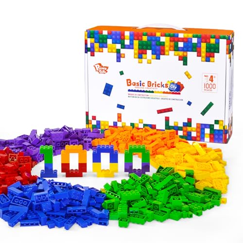 Pairez Toys 1000 Bausteine in Regenbogenfarben, Klassische Bauklötze für Jungen & Mädchen, Pädagogische Konstruktionsspielzeuge für Klassenzimmer und Schule, Spielzeug für Kinder ab 4 Jahren Pairez Toys 1000 Bausteine in Regenbogenfarben, Klassische Bauklötze für Jungen & Mädchen, Pädagogische Konstruktionsspielzeuge für Klassenzimmer und Schule, Spielzeug für Kinder ab 4 Jahren von Pairez Toys