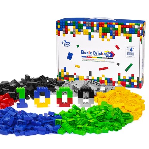 Pairez Toys 1000 Bausteine, Klassische Bauklötze im Großpack, Große Box mit Basis-Bausteinen, Kompatibel mit führenden Marken, Pädagogische Konstruktionsspielzeuge & Geschenke für Kinder ab 4 Jahren Pairez Toys 1000 Bausteine, Klassische Bauklötze im Großpack, Große Box mit Basis-Bausteinen, Kompatibel mit führenden Marken, Pädagogische Konstruktionsspielzeuge & Geschenke für Kinder ab 4 Jahren von Pairez Toys
