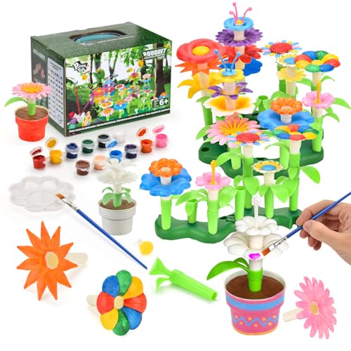 Pairez Toys Blumengarten-BAU- und Malset, DIY-Blumenstrauß-Bauset, Spielzeug zum Bauen und Bemalen von Pflanzen, Kunst- und Bastelsets für Jungen und Mädchen, Studenten ab 6 Jahren Pairez Toys Blumengarten-BAU- und Malset, DIY-Blumenstrauß-Bauset, Spielzeug zum Bauen und Bemalen von Pflanzen, Kunst- und Bastelsets für Jungen und Mädchen, Studenten ab 6 Jahren von Pairez Toys