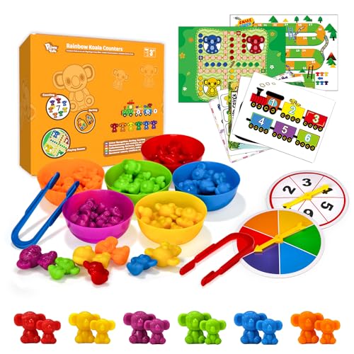 Pairez Toys Zählspielzeug für Kinder, Tier-Koala-Zähler mit Aktivitätskarten für das Spiel Schlangen und Leitern, Ludo-Brettspiele, mathematische Lernmanipulatoren. Pairez Toys Zählspielzeug für Kinder, Tier-Koala-Zähler mit Aktivitätskarten für das Spiel Schlangen und Leitern, Ludo-Brettspiele, mathematische Lernmanipulatoren. von Pairez Toys