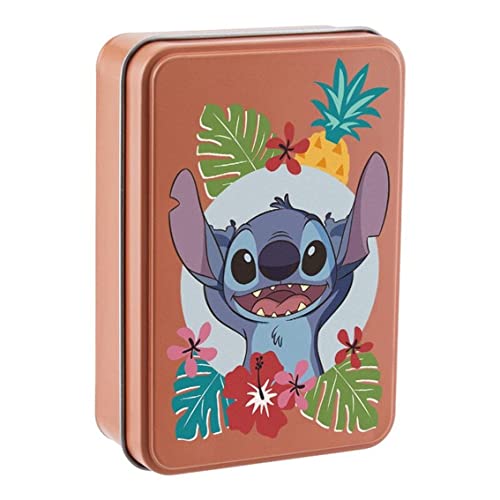 Lilo & Stitch Spielkarten in Sammeldose - Offiziell Lizenziertes Disney Kartenspiel, Standarddeck mit 54 Karten, Geschenk für Disney Merchandise-Fans von Paladone