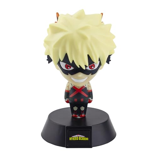 Paladone My Hero Academia 3D Leuchte Icon Light Katsuki Bakugo schwarz/orange, Bedruckt, 100 % Kunststoff, mit LEDs, im Sichtkarton. von Paladone