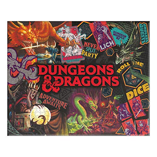 Paladone Dungeons & Dragons Collage Officially Licensed 1000 Piece Jigsaw Puzzle von Paladone