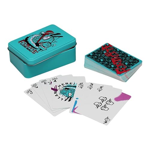 Paladone Fortnite Spielkarten Poker Rummy Go Fish Kartenspiele Offizielle Spielware & Sammelgeschenk in Metalldose von Paladone
