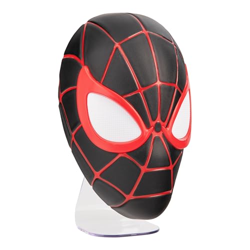 Paladone Miles Morales Spider-Man-Maskenleuchte, wandmontierbare oder freistehende LED-Lampe, offizielles Lizenzprodukt von Marvel Comics für Schlafzimmer, Zuhause und Sammler, Geschenkideen von Paladone