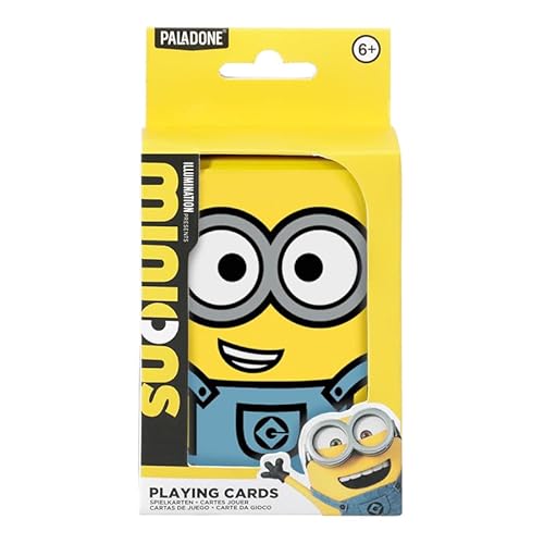Paladone Minions Illustrierte Spielkarten – Offiziell Lizenziertes Ich Einfach Unverbesserliches Kartenspiel in Sammeldose, ikonische Charaktere mit Kevin Stuart & Bob, Geschenk für Fans Paladone Minions Illustrierte Spielkarten – Offiziell Lizenziertes Ich Einfach Unverbesserliches Kartenspiel in Sammeldose, ikonische Charaktere mit Kevin Stuart & Bob, Geschenk für Fans von Paladone