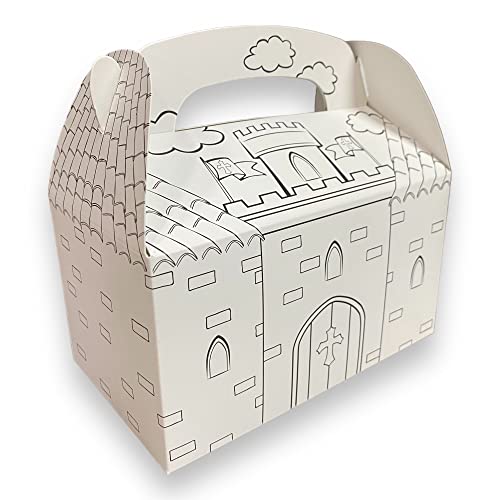Palandi Ritterburg Geschenkboxen zum ausmalen 6 Stück aus Pappe für Mitgebsel und Give-Aways auf dem Kindergeburtstag Palandi Ritterburg Geschenkboxen zum ausmalen 6 Stück aus Pappe für Mitgebsel und Give-Aways auf dem Kindergeburtstag von Palandi
