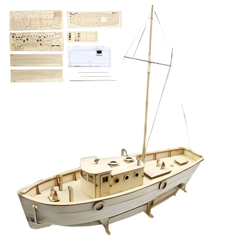 Palapozzy 3D Holzpuzzle Segelschiff Modellbausatz Handgefertigtes Set aus Holz Mechanische Konstruktion Kreative Weihnachts- und Geburtstagsgeschenke von Palapozzy