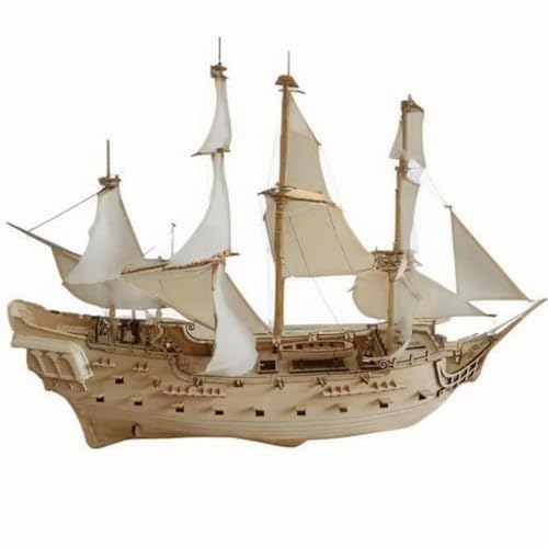 Palapozzy 3D Holzpuzzle Segelschiff Modellbausatz Handgefertigtes Set aus Holz Mechanische Konstruktion Kreative Weihnachts- und Geburtstagsgeschenke von Palapozzy